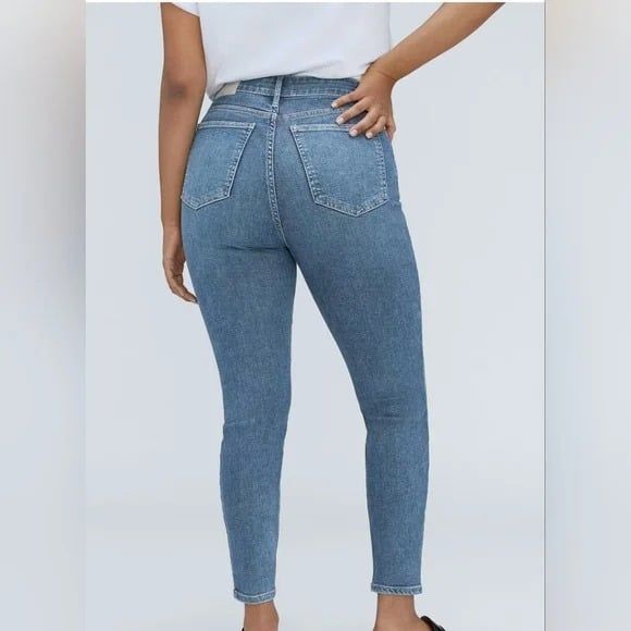 29  Everlane The Curvy Way High Skinny Crop Jean Organic Cotton - Picture 3 of 10